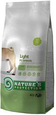NATURES PROTECTION SP Dog Light nekoloringas suaugusių visų veislių šunų pašaras,4 kg